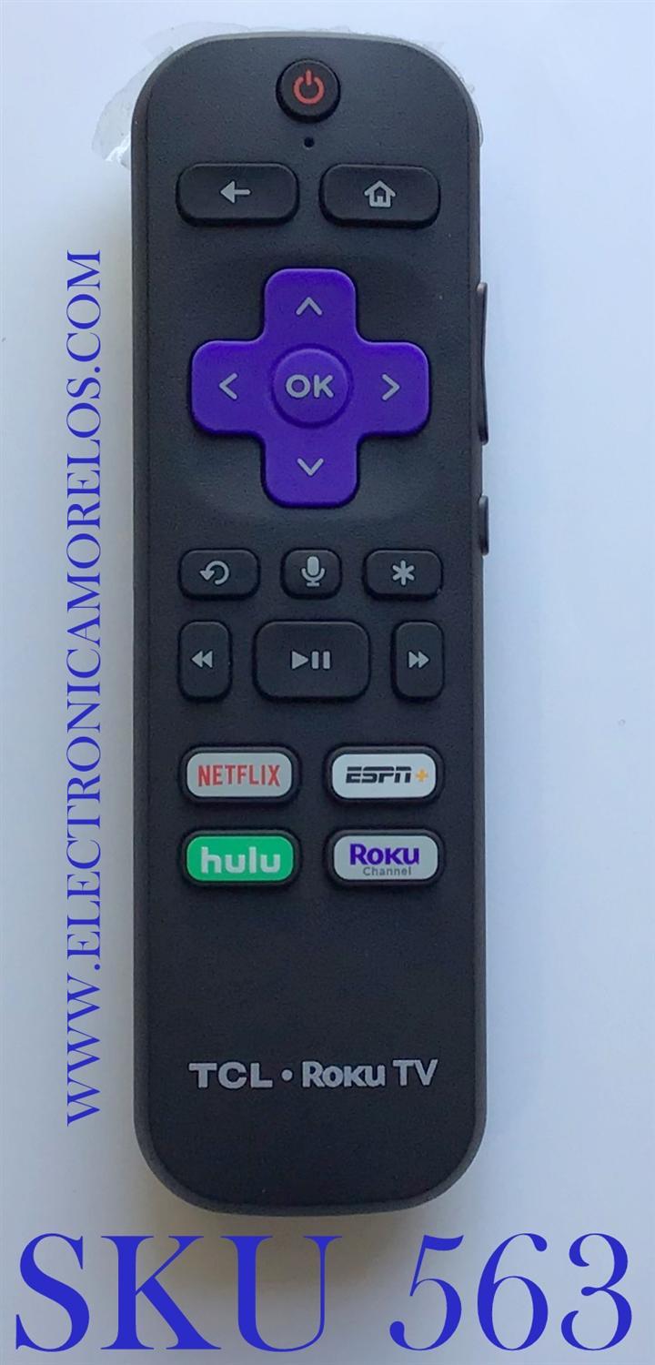 CONTROL REMOTO ORIGINAL TCL NUEVO CON COMANDO DE VOZ PARA SMART TV TCL / RC-AL5 / TC2-RCB14 / MODELO 55R617 / 65R617